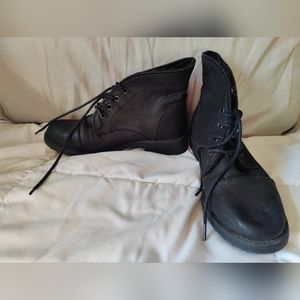 Black High Top Booties